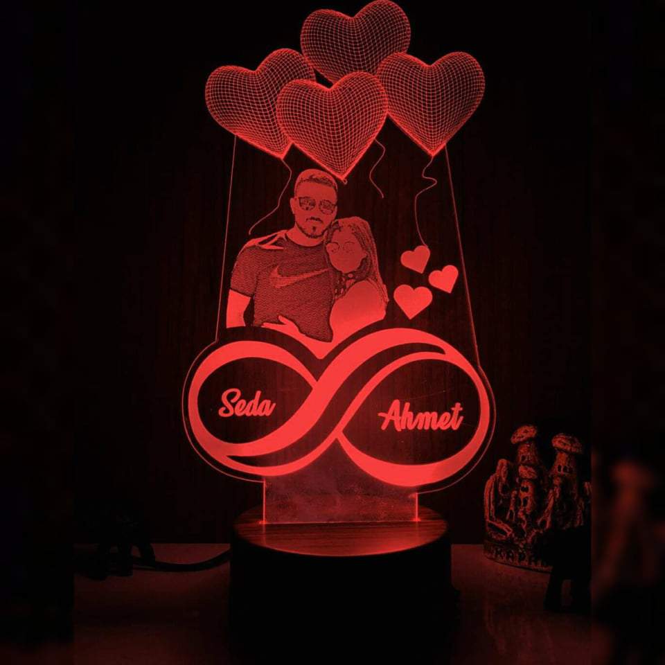 Personalized Photo & Name 3D Illusion LED LAMP